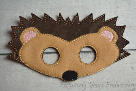 Hedgehog Mask Hedgehog Mask, Hedgehog Animal, Bingo For Kids, Hedgehog Gifts, Animal Mask, Felt Mask, Manualidades Halloween, Children's Mask, Halloween Face Mask