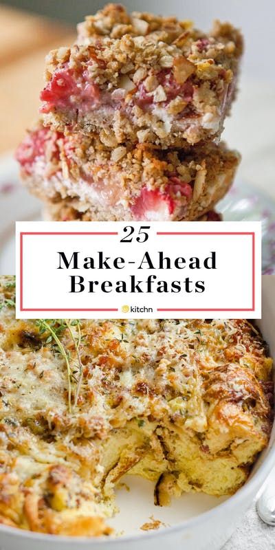 25 Breakfast Recipes to Make the Night Before | Kitchn Breakfast Recipes For A Crowd, Make Ahead Breakfast Recipes, Brunch Ideas For A Crowd, Make Ahead Brunch Recipes, Make Ahead Brunch, Recipes For A Crowd, Healthy Brunch Recipes, Breakfast For A Crowd, Camping Breakfast