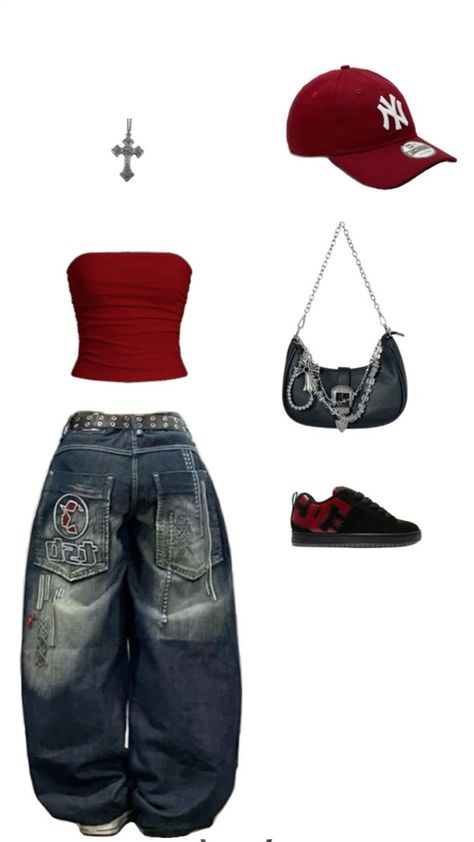 #y2k #y2kaesthetic #fyp #fypシ #outfits Street Style Outfits Casual, 00s Mode, Populaire Outfits, Outfit Inspo Casual, Kleidung Diy, Trendy Outfits For Teens, 2000s Fashion Outfits, Ținută Casual, Mein Style