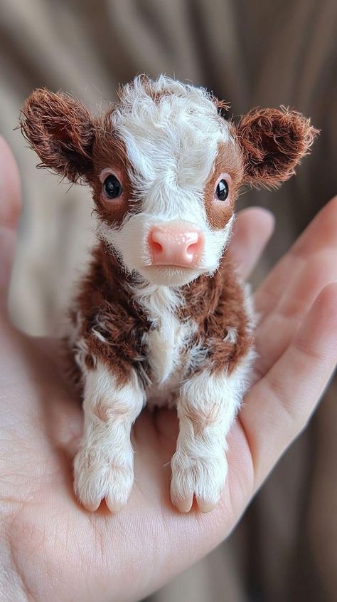 Cute Cow Pics, Cow Pics, Cow Cupcakes, Miniature Cows, Small Cow, Cow Toys, Mini Cows, Baby Highland Cow