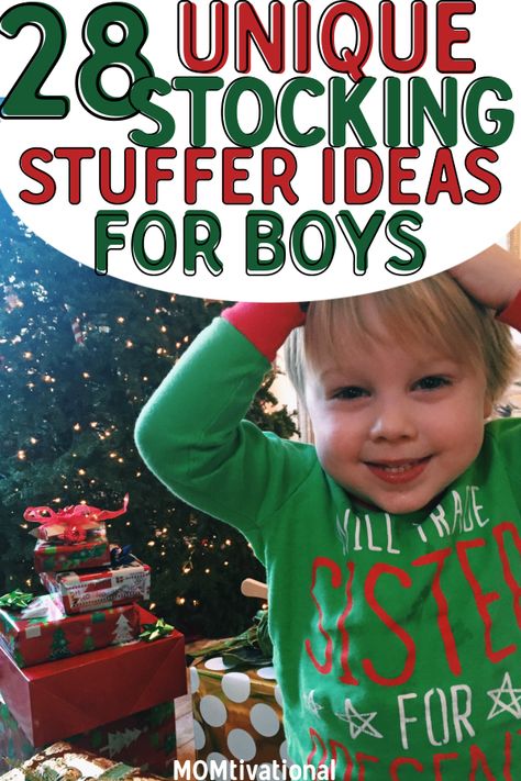 Looking for the best Christmas gift ideas for kids? These unique and fun stocking stuffer ideas for boys are sure to be a hit this holiday season! Whether its for your son or you’re looking for the best Christmas gifts for nieces and nephews, they will love these Christmas presents #stockingstuffers #stockingstufferideas #christmasgiftideas St Nick Gifts For Kids, St Nick Gift Ideas, Christmas Gifts For Nieces, Gifts For Nieces And Nephews, Christmas Presents For Toddlers, Christmas Gift Ideas For Kids, Stocking Stuffers For Boys, Unique Stocking Stuffers, Stocking Stuffer Ideas