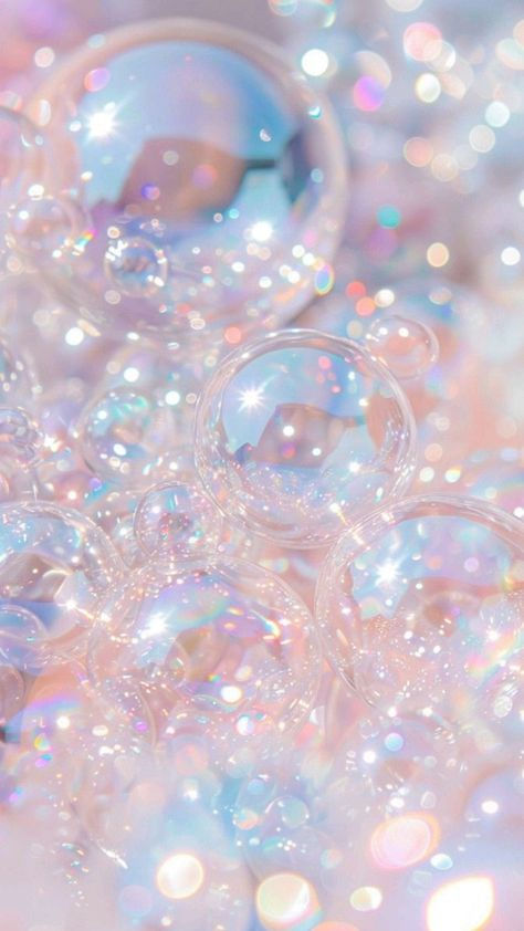 Bubble Bath Wallpaper, Pastel Ethereal Aesthetic, Sleep Iphone Wallpaper, White Sparkle Aesthetic, Pink Bubbles Aesthetic, Sparkle Background Aesthetic, Sparkle Wallpaper Aesthetic, Glittery Wallpapers, Glimmer Aesthetic