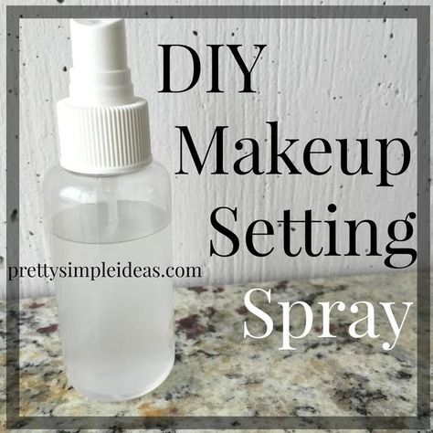 DIY makeup setting spray for when you want your eye shadow and foundation to stay put! Diy Setting Spray, Make Up Spray, Diy Makeup Setting Spray, Diy Makeup Recipe, Makeup Products Sephora, Makeup Recipes, Homemade Products, Diy Sprays, Makeup Setting Spray