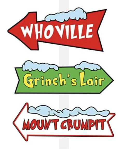 The Grinch Decorations, Grinch Party Decorations, Christmas Grinch Party, Whoville Party, Mount Crumpit, Birthday Home Party, Whoville Christmas Decorations, Grinch Whoville, Grinch Sign