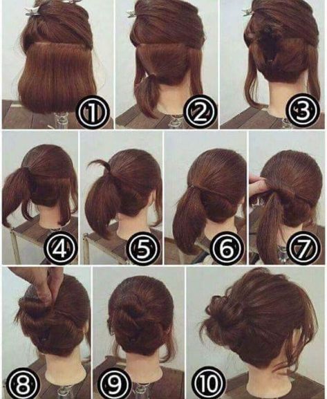 French Braids Ponytail, Wedding Guest Short Hair, Hair Updo Tutorials, Kratka Kosa, Hairstyles For Halloween, Messy Bun Curly Hair, Bangs And Fringe, Layered Short Hair, Hair Styal