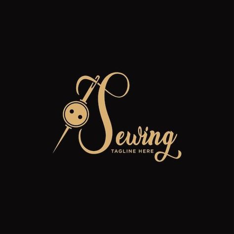 Sewing Vector Logo, Tailoring Aesthetic, Sewing Vector, Logo Tailor, Needle Logo, Sewing Business Logo, Tailor Logo Design, Thread Logo, Sewing Logo Design