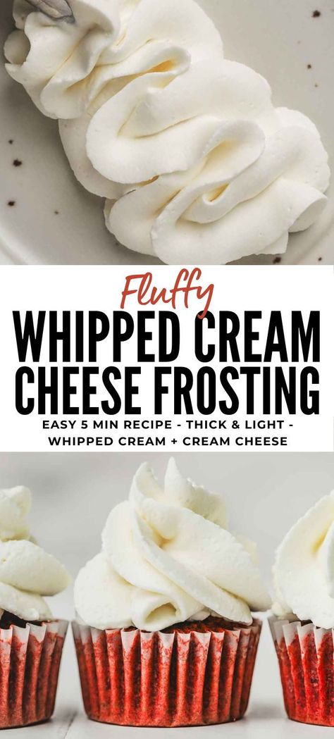 Light Whipped Cream Frosting, Best Cream Cheese Frosting For Carrot Cake, Best Frosting For Red Velvet Cake, Icing For Red Velvet Cupcakes, Decorate With Cream Cheese Frosting, Whipped Filling For Cakes, Not So Sweet Whipped Frosting, Types Of Cream Cheese Frosting, Piped Cream Cheese Frosting