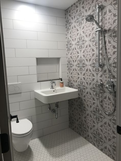 5’x6’ wet room Wet Bathroom Ideas, Tiny House Shower, Tiny Wet Room, Small Wet Room, Small Shower Room, Wet Room Bathroom, Small Bathroom With Shower, Small Bathroom Layout, Bathroom Small