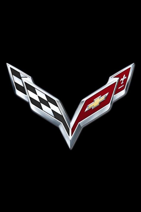 The new 2014 Chevrolet Corvette C7 logo Corvette Logo, Sports Car Logos, 2014 Corvette Stingray, 1969 Corvette, 2014 Corvette, Cross Flag, Corvette Zr1, Classic Corvette, Corvette C7