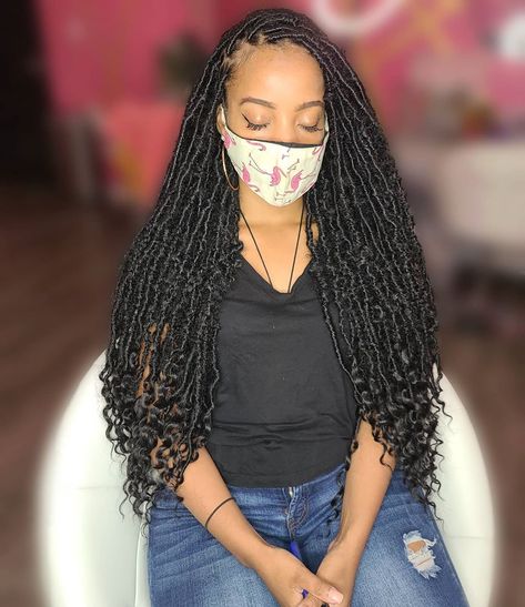 Mini Faux Locs, Island Locs, Mini Locs, Megan Good, Box Braid Hair, Faux Locs, Ear Tattoo, Box Braids, Locs