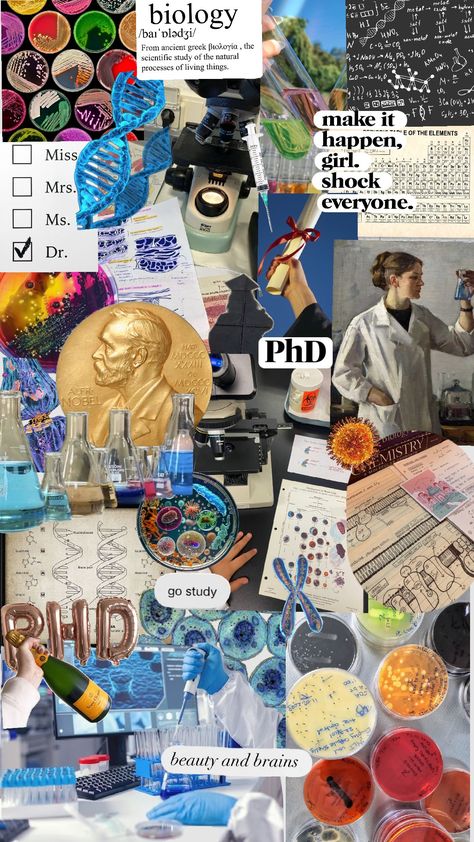 biology vision board Neuroscience Vision Board, Biology Aesthetic Poster, Biology Major Aesthetic Wallpaper, Biology Room Aesthetic, Vision Board Scientist, Vision Board Science, Chemistry Vision Board, Scientist Vision Board, Biology Vision Board