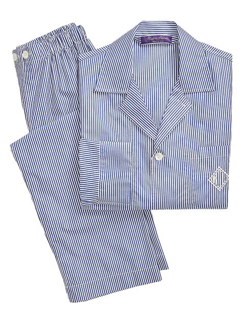 Shop Ralph Lauren Purple Label End-On-End Two-Piece Pajama Set | Saks Fifth Avenue Striped Pajama Set, Mens Pajama, Italy Shirt, Striped Pajama, Mens Pajamas Set, Dressing Gown Robe, Striped Pyjamas, Purple Label, Cute Pajamas