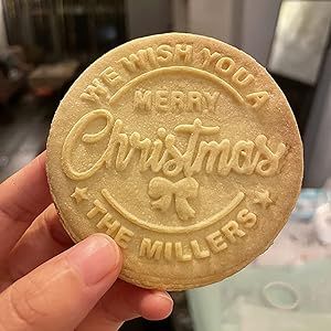 Personalized Christmas Cookies, Personalized Cookies, Cookie Mold, Cookie Stamp, Cookie Stamps, Cookie Molds, Cute Cookies, Wrapping Ideas, Christmas Cookie