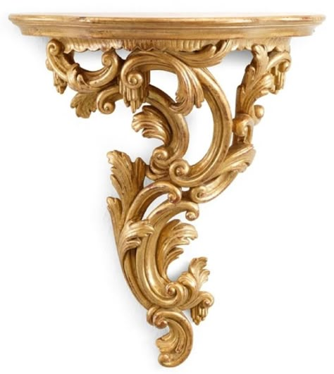 Casa Padrino luxury baroque wall console antique gold - Italian solid wood wall decoration console in baroque style - Baroque wall decoration - Baroque furniture - Made in Italy Wood Wall Decoration, Baroque Wall, Baroque Sculpture, Baroque Interior, Wall Console, Modern Baroque, Baroque Furniture, Baroque Decor, Drawing Interior