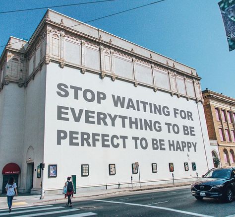 Conscious Conversations on Instagram: “As humans, we tend to think that happiness always lies just around the corner. But what if happiness can be found right here, right now?…” Street Quotes, Stop Waiting, Positive Quotes Motivation, Happy Words, To Be Happy, Some Words, Quote Aesthetic, Pretty Words, Pretty Quotes