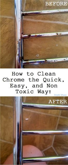 how to clean rusty chrome the non toxic way Clean Metal, How To Clean Chrome, Remove Rust, How To Clean Rust, Rust Removers, How Do You Clean, Glass Cooktop, Deep Cleaning Tips, Chrome Bathroom