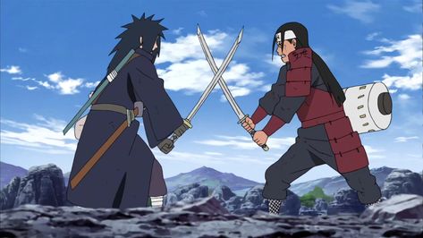 Naruto Gifs, Madara Vs Hashirama, Edo Tensei, Madara And Hashirama, Hashirama Senju, Madara Susanoo, Naruto Madara, Naruto Gif, Naruto Oc Characters