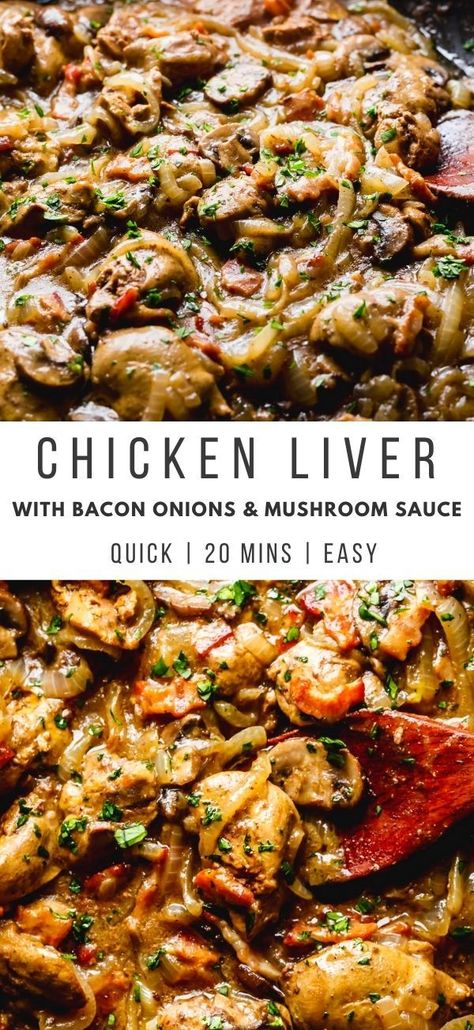 Sauteed Chicken Livers, Cooking With Chicken, Chicken Livers Recipe, Livers Recipe, Liver And Bacon, Fried Chicken Livers, Offal Recipes, Gizzards Recipe, Chicken Liver Recipes