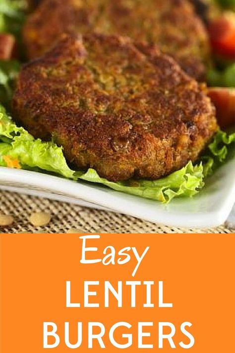 Sprouted Lentils Recipes, Lentil Sprouts, Lentil Burger Recipe, Sprouted Lentils, Lentil Veggie Burger, Real Posts, Lentil Recipes Easy, Lentil Burgers, Veggie Burgers Recipe