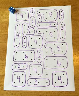 Favorite activities based on dot paper - Including free ideas for simple math games and a new iPad app (with 3 free levels). Dot Math Activities, Maths Games Year 1, Math Stackers, Roll And Dot The Number, Dyscalculia Activities, Dice Addition, Paper Activities, Dots And Boxes, Dots Game