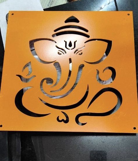 Ganesh For Elevation, Ganesha Cnc Design, Ganesh Cnc Design Elevation, Ganesh Cnc Design, House Front Wall Design, Pooja Door Design, Gate Wall Design, Wall Carvings, Front Wall Design