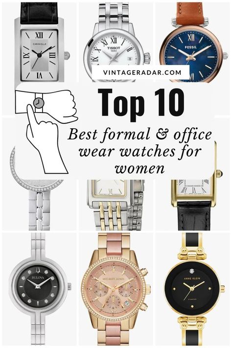 Top 10 Best Formal Watches for Women | Office Wear Watches for Women – Vintage Radar Women Office Wear, Formal Office Wear, Casio Digital, Wear Watch, Colour Combinations Fashion, Formal Office, Office Wear Women, Watches For Women, Swatch Watch