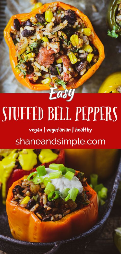 Stuffed Bell Peppers Beans, Stuffed Pepper Recipes Vegetarian, Stuffed Bell Peppers Rice And Beans, Easy Stuffed Peppers Vegetarian, Vegetarian Stuffed Bell Peppers With Rice, Stuffed Bell Peppers With Black Beans, Stuffed Bell Peppers Veggie, Stuffed Bell Peppers Vegetarian Rice, Bell Pepper Recipes Stuffed Vegetarian