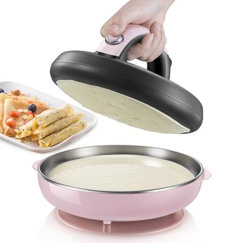 Electric Crepe Maker, Mini Pancake Maker, Chinese Spring Rolls, Pancake Machine, Pancake Griddle, Electric Frying Pan, Waffle Machine, Pizza Maker, Pancake Maker