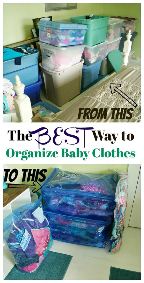 The Best Way to Organize Baby Clothes is way easier than I thought! You will love this easy method for how to organize baby and kids clothes! Organize Baby Clothes, Old Baby Clothes, Storing Baby Clothes, Baby Clothes Storage, Trendy Baby Boy Clothes, Baby Storage, Diy Baby Clothes, Baby Clothes Organization, Clothes Storage