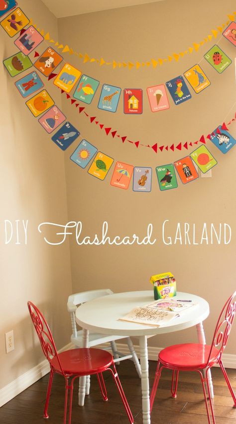 abc-flashcards Diy Flashcards, Alphabet Party, Playroom Makeover, Alphabet Birthday, Abc Party, Girls Playroom, Toy Room, Alphabet Cards, Playroom Ideas