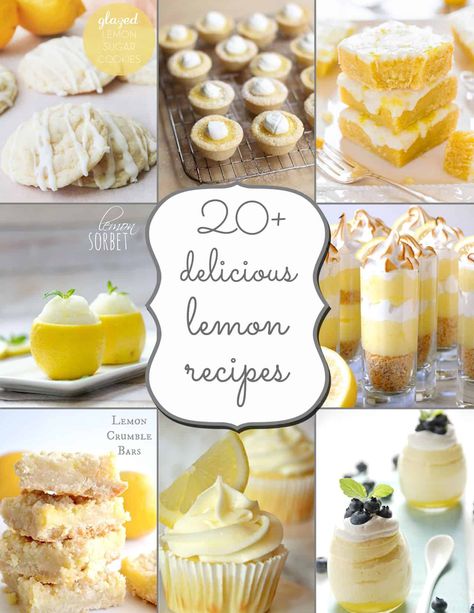 20 + Delicious Lemon Recipes Lemon Jello Cake, Lemon And Coconut Cake, Lemon Treats, Lemon Jello, Jello Cake, Summer Cake, Lemon Sugar Cookies, Big Moon, Monkey Bread