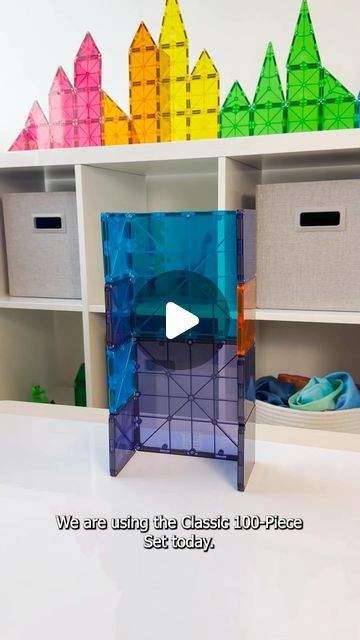 MAGNA-TILES® | Magnetic Tiles on Instagram: "Build with us! ✨Follow along as we create an extra tall ball run with a fun surprise at the end. This can be built with one MAGNA-TILES Classic 100-Piece Set.
 
To create the added target, use chalk or expo markers to write down numbers on each tile. Then, have your child keep track of their points for addition practice!
 
#MAGNATILES #buildwithus #ballrun #openendedplay #magnetictiles" Magnetic Tiles Ball Run, Ball Run Magnetic Tiles, Magnatiles Building Ideas, Easy Magnatile Ideas, Magnatiles Ideas For Kids, Magna Tiles Ideas For Kids, Magnet Tiles Building Ideas, Magna Tiles Ideas, Magnetic Tiles Ideas