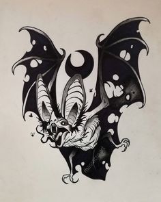 Creepy Bat Drawing, Bat Drawing Tattoo, Tattoo Dark Gothic, Dark Art Tattoo Ideas, Bat Tattoo Gothic, Dark Tattoo Designs, Bat Tattoo Design, Bat Tattoo Ideas, Bats Art