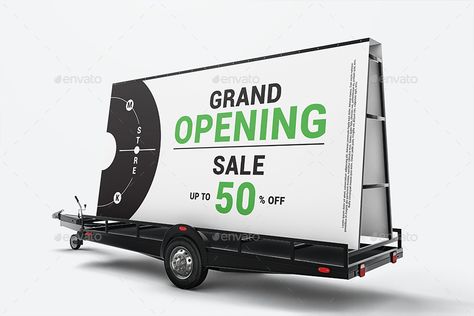 Mobile Billboard Trailer Advertising Mockup #Ad #Billboard, #sponsored, #Mobile, #Trailer, #Mockup Clever Advertising, Material Design Background, Billboard Advertising, Outdoor Advertising, Product Ideas, Advertising Signs, Business Ideas, Portland, Mockup