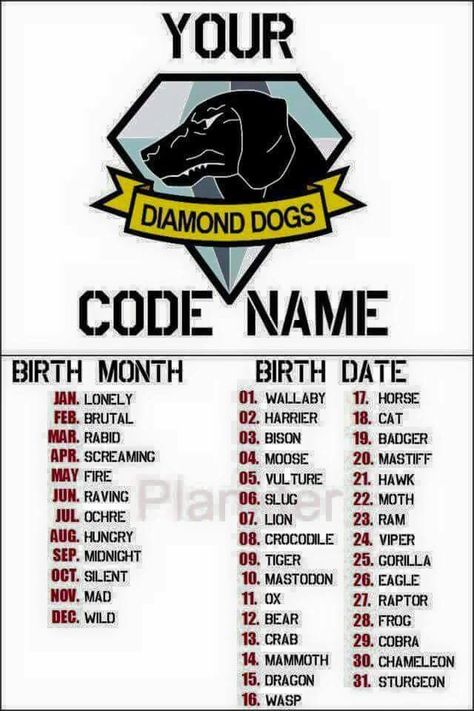 MGS: PP What's your code name? / Lonely Moth Military Code Names, Cool Code Names, Codename Ideas, Code Names Ideas, Nato Alphabet, Metal Gear Series, Metal Gear Solid V, Mgs V, Phantom Pain