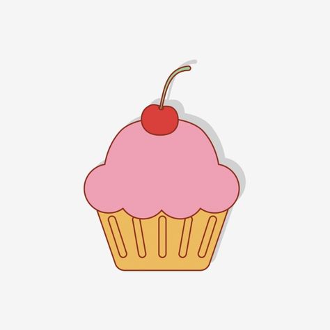 Cupcake Cartoon Cute, Cupcake Clipart Cute, Cupcake Cute Drawing, Cupcake Cakes Drawing, Cupcake Pictures Image, Cupcake Illustration Cute, Cute Cupcake Drawing, Cupcakes Illustration, Cupcake Cartoon