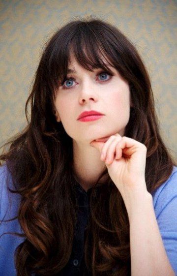 hair, inspiration, pinterest, fringe, bangs, glasses, red lip. styling, hairstyle, Brunette Fringe, Zooey Deschanel Hair, Zooey Deschanel Style, Bangs And Glasses, Hair Fair, Blonde Braids, Hair Styles 2017, Long Hair With Bangs, Zooey Deschanel