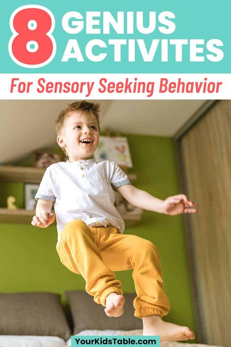 Sensory Seeker Activities, Sensory Seeking Activities, Proprioceptive Activities For Kids, Proprioception Activities, Latest Craft Ideas, Hyperactive Toddler, Sensory Seeking Behavior, Sensory Processing Activities, Proprioceptive Activities