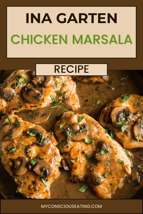 Chicken Marsala with mushrooms on plate Marsala Sauce Without Mushrooms, Chicken Marsala Ina Garten, Make Ahead Chicken Marsala For A Crowd, Ina Garten Chicken Marsala Recipe, Chicken Madiera Recipes, Classic Chicken Marsala, Chicken Marsala Carrabas Copycat, Chicken Marsala For A Crowd, Stuffed Chicken Marsala Olive Garden