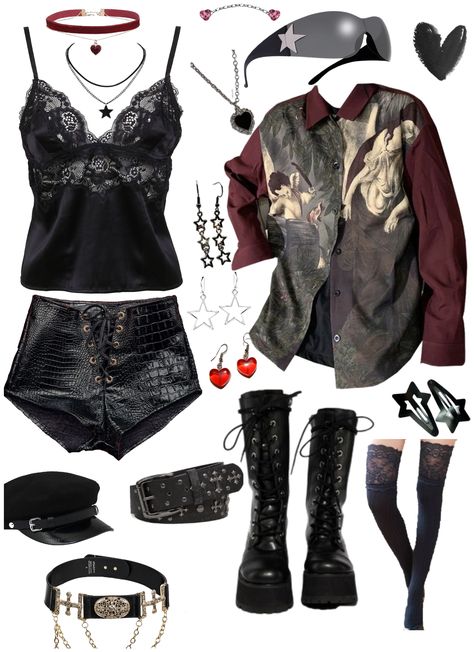 Dark romantic outfit outfit ideas | Grunge Vampire Aesthetic Outfit, Dark Romance Outfit Aesthetic, Romantic Goth Summer Outfits, Goth Romantic Outfit, Romantic Grunge Outfit, Dark Romance Outfit, Gothic Romance Outfit, Dark Romantic Outfit, Darker Outfits