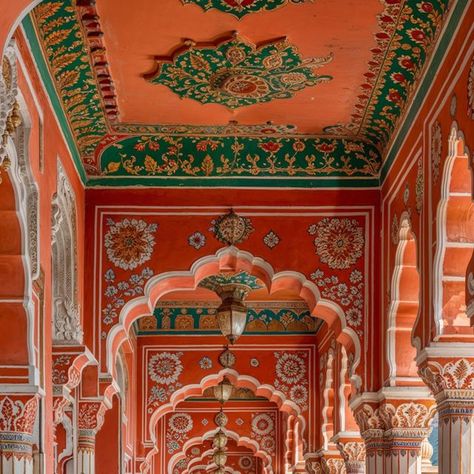 Thierry Lechanteur on Instagram: "Jaipur Dream ...  #Liege #dreamer #midjourneyart #midjourney #AI #IA #Belgium #architecture #archi #nowhere" Thierry Lechanteur, Orange Interiors, Belgium Architecture, Orange Interior, Bright Orange, Jaipur, Colored Pencils, Belgium, The Dreamers