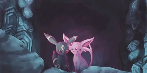 Espeon Gif, Eevee Gif, Umbreon X Espeon, Pokémon Snap, Pokemon Banner, Umbreon Pokemon, Retro Nintendo, Umbreon And Espeon, Pokemon Umbreon