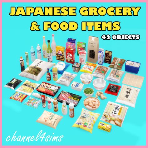 Sims 4 Cc Japanese Clutter, Ts4 Cc Food Clutter, Sims 4 Cc Japanese Furniture Patreon, Korean Food Sims 4, Sims 4 Cc Food Clutter Patreon, Sims 4 Japanese Kitchen Cc, Sims 4 Cc Groceries, Sims 4 Store Clutter, Grocery Cc Sims 4