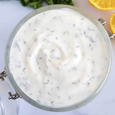 Healthy Homemade Ranch Dip With Greek Yogurt - Hint of Healthy Healthy Homemade Ranch, Healthy Ranch Dressing, Greek Yogurt Ranch, Homemade Ranch Dip, Ranch Dressing Recipe Homemade, Ranch Dip Recipe, Ranch Dipping Sauce, Vegan Ranch Dressing, Homemade Ranch Seasoning