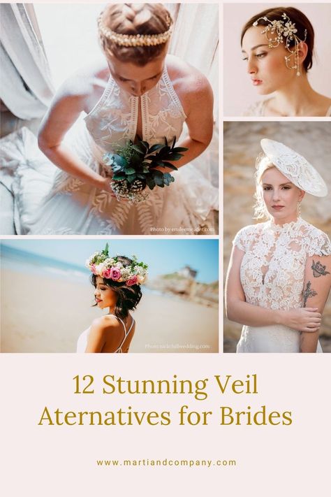 Bride Veil Alternative, Traditional Wedding Veil, Veil Alternative, Unique Wedding Veils, Unique Veil, Wedding Options, Bride Veil, Micro Weddings, Wedding Hairstyles With Veil