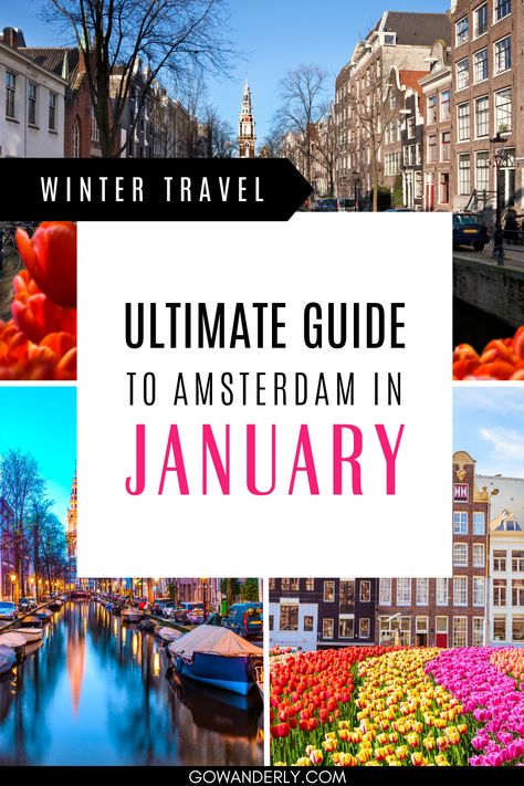 Essential information for visiting Amsterdam in January. Things To See In Amsterdam, Things To Do In Amsterdam Winter, Amsterdam Travel Winter, Amsterdam In January, Amsterdam New Years Eve, Amsterdam January, Amsterdam In Winter, Amsterdam Things To Do, Amsterdam Travel Tips