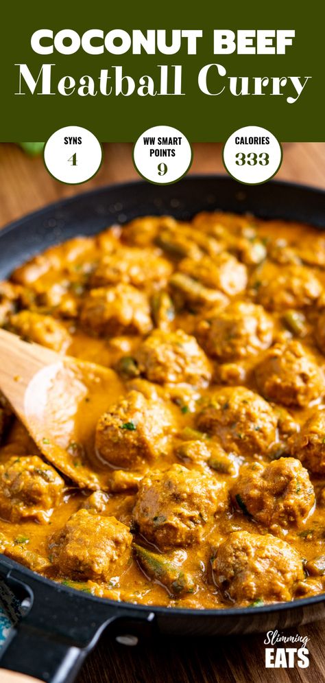 Coconut Sweet Potato, Meatball Curry, Sweet Potato Sauce, Mince Dishes, Potato Sauce, Curry Beef, Minced Beef Recipes, Curry Meatballs, Tender Meatballs