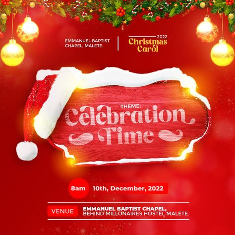 Christmas Pubmat Ideas, Carol Service Flyer Design, Christmas Carol Flyer Design, Christmas Pubmat, Christmas Flyer Background, Christmas Post Design, Christmas Flyer Design, Africa Art Design, Christian Graphic Design