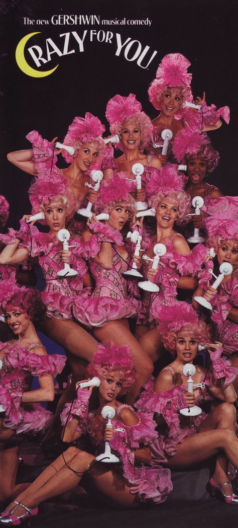 The Follies Girls, Crazy For You, Broadway production, 1994. Beth Leavel in front on the right. Crazy For You Musical Costumes, Follies Musical, Crazy For You Musical, Broadway Dancers, Broadway Theme, Jodi Benson, Musical Design, Carnival Girl, Vegas Showgirl