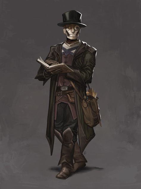 ArtStation - Doctor Steampunk Character, Noir Detective, Fantasy Heroes, One D, Dungeons And Dragons Characters, Dnd Art, Dieselpunk, Cthulhu, Character Aesthetic